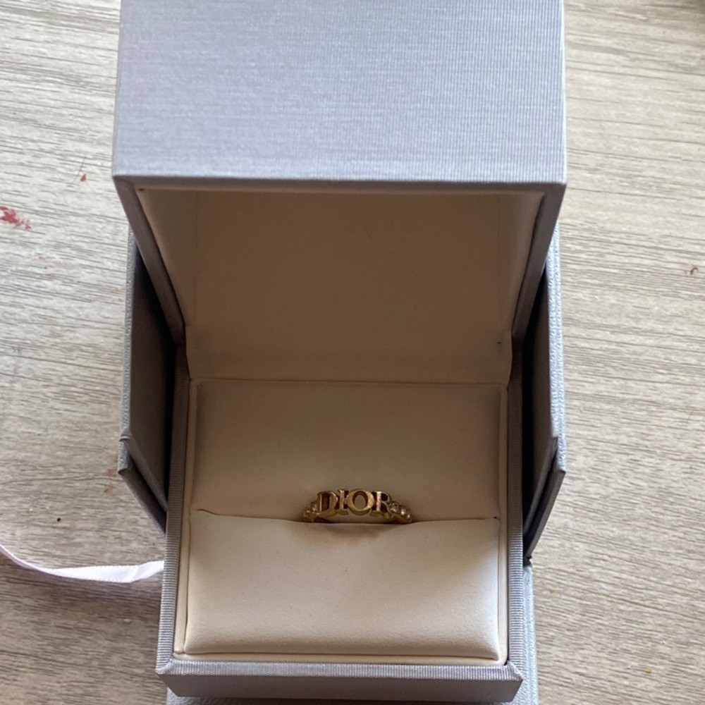 GOING SOON Authentic Dior Gold Women's Ring with Elegant Design